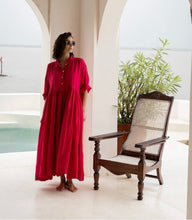 Load image into Gallery viewer, Edith Dress in Fuchsia from Meg by Design