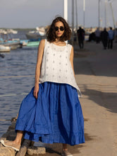 Load image into Gallery viewer, NYX TUTU SKIRT SHORT - COTTON ORGANDY Chocolate or Cobalt Blue