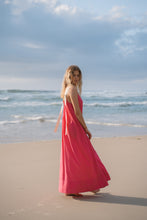Load image into Gallery viewer, Azul Maxi Dress in 100% organic watermelon linen

