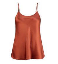 Load image into Gallery viewer, Lilly Pilly Eva Silk Cami in Rust 
