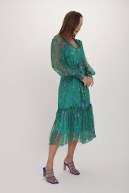 Heather Silk Dress in Gypsy by Kamare