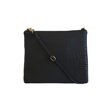 Load image into Gallery viewer, Jem Clutch in Black Bubble Leather
