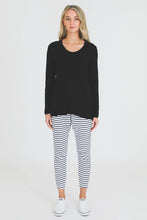 Load image into Gallery viewer, Maia Long Sleeve Essentials T Shirt in Black
