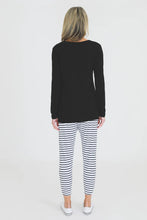 Load image into Gallery viewer, Maia Long Sleeve Essentials T Shirt in Black
