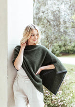 Load image into Gallery viewer, Two Tone Poncho in Possum, Silk and Merino
