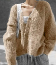 Load image into Gallery viewer, Cardigan  - A little bit Cozy and a little bit Soft in Tan or Silver Grey
