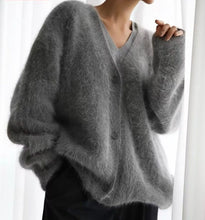 Load image into Gallery viewer, Cardigan  - A little bit Cozy and a little bit Soft in Tan or Silver Grey
