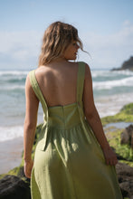 Load image into Gallery viewer, Frida Linen Dress in Cinnamon, lemongrass or Ivory
