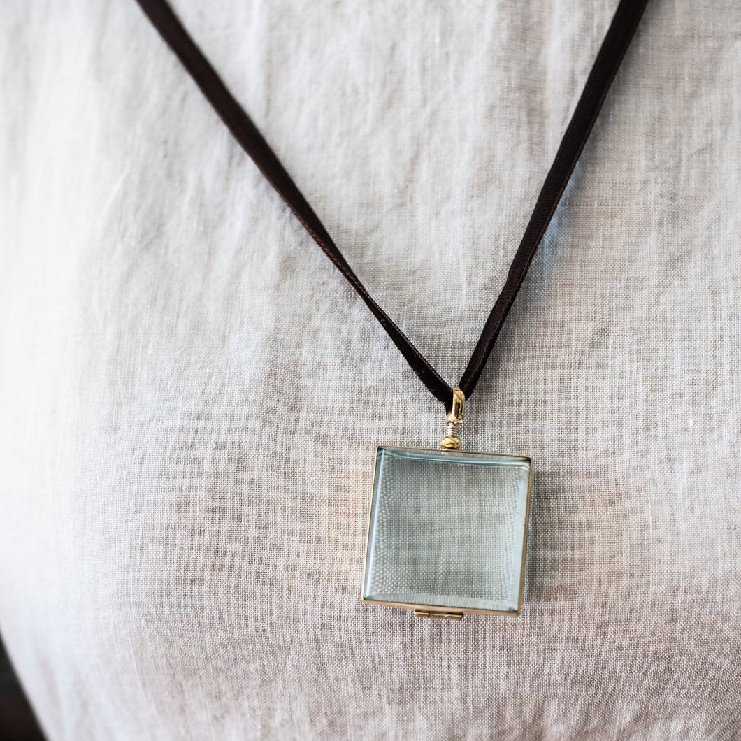 Rock Crystal Lockets - Oval or Square