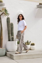 Load image into Gallery viewer, Ceres Leopard relaxed draw string linen Pant
