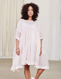 The Anouk Dress in Pink Check from Meg by Design