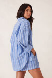 Load image into Gallery viewer, Ceres Life PETA OVERSIZED SHIRT/GRASS FINE TWIN STRIPE or OXFORD BLUE STRIPE
