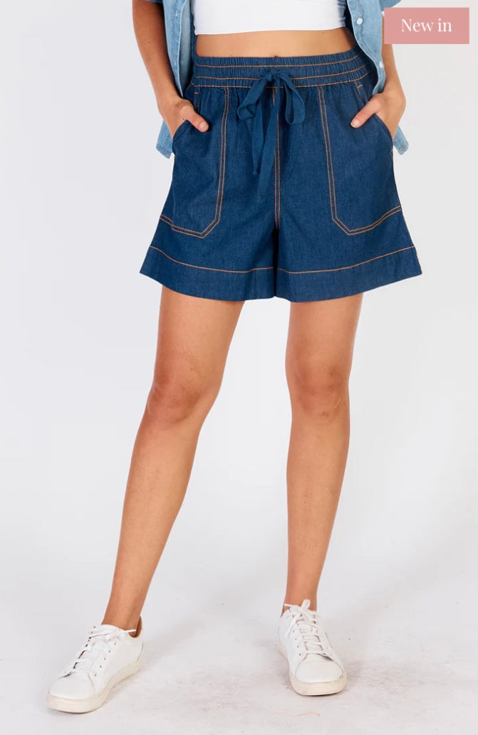 IBSA El Paso Tiered Dress Dark Denim