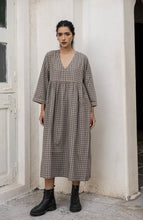 Load image into Gallery viewer, SOPHIE Dress in Beige Check
