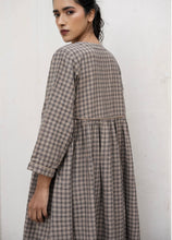 Load image into Gallery viewer, SOPHIE Dress in Beige Check
