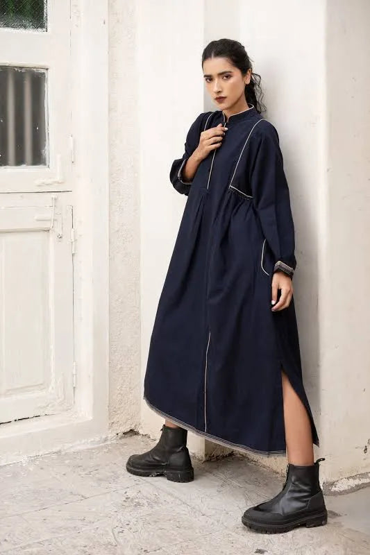 UMAYA Dress in Navy