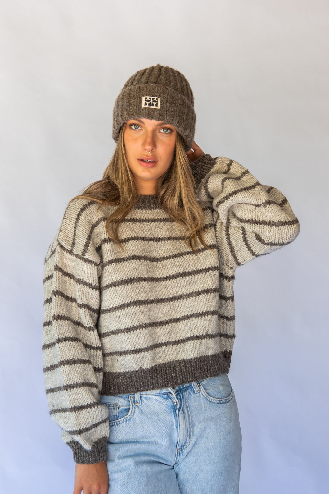 Hand Made Bande Sweater in Birch from Hobo and Hatch