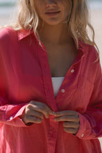Load image into Gallery viewer, Kirra Linen Shirt in Chocolate, Watermelon, Lemongrass or White
