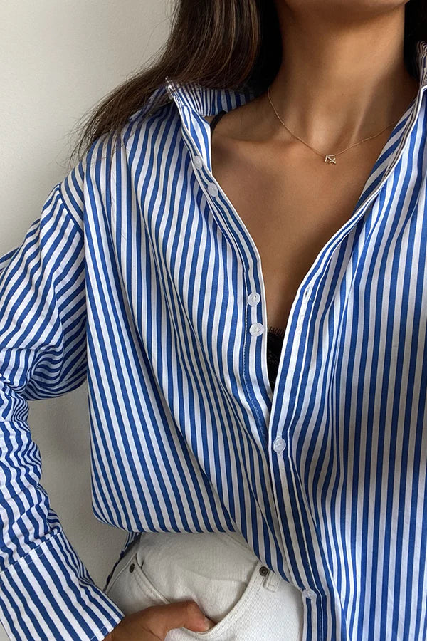 AUSTIN striped shirt in Pink or Navy