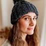 Lasca Beanie - Hand Made in 100% Wool - Oatmeal, Olive and Charcoal
