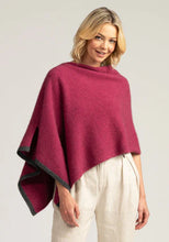 Load image into Gallery viewer, Two Tone Poncho in Possum, Silk and Merino
