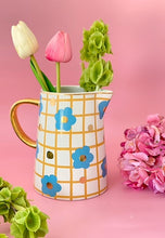 Load image into Gallery viewer, Tartan and Bloom Medium Jug in Blue or Pink
