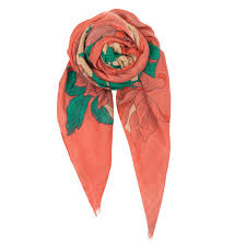 Scarf - Dainty in Hot Coral from Beck Sondergaard