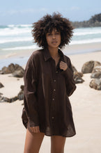 Load image into Gallery viewer, Kirra Linen Shirt in Chocolate, Watermelon, Lemongrass or White
