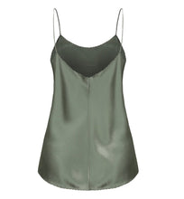 Load image into Gallery viewer, Lilly Pilly Eva Silk Cami in Khaki

