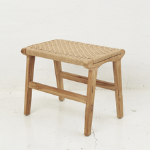 Load image into Gallery viewer, Woven Jute and wooden Stool
