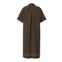 Load image into Gallery viewer, Carly Shirt Dress in Chocolate
