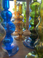 Load image into Gallery viewer, Coloured Glass Candlesticks
