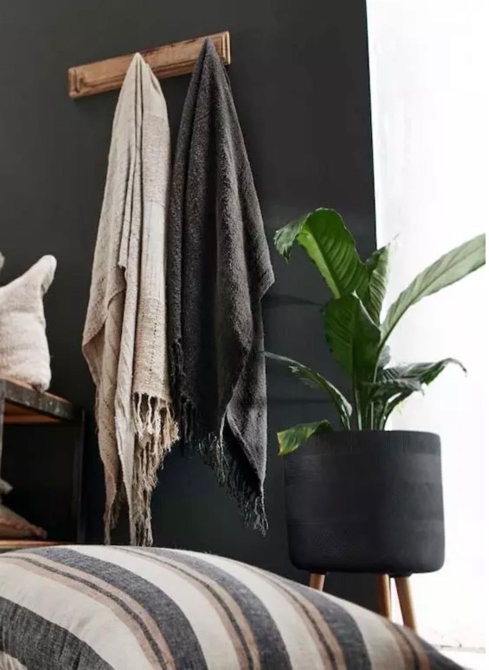 eadie lifestyle-bedouin-throw-100% linen-slate-homewares-home decor