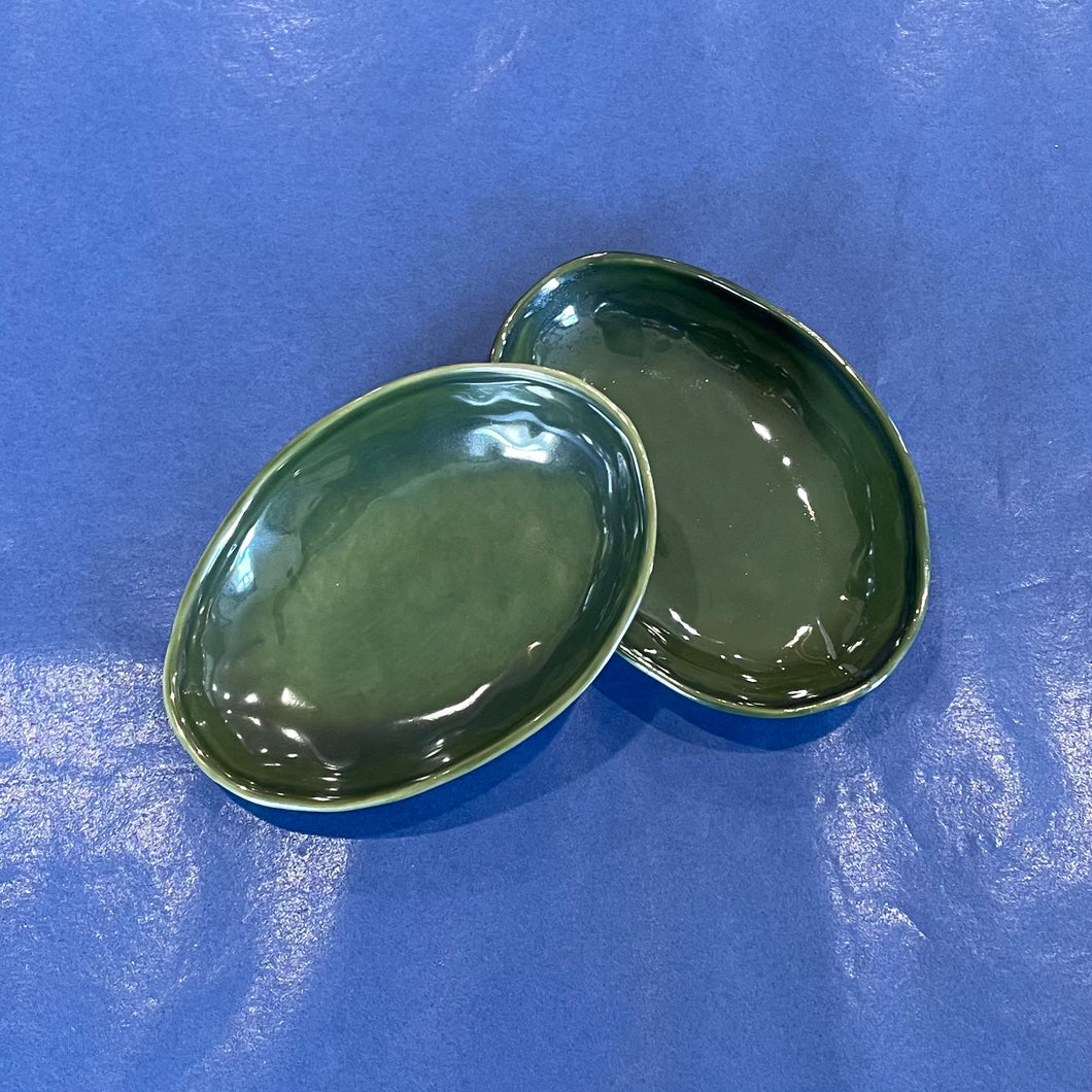 Oval Dish in olive