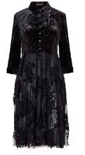 Load image into Gallery viewer, Lace + Velvet Black Dress from Alembika
