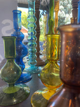 Load image into Gallery viewer, Coloured Glass Candlesticks
