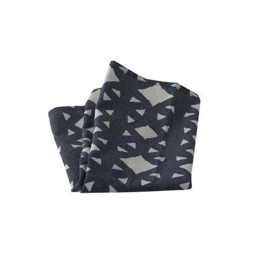 cartwheel-horgans-napkins and placemat set-navy-white-geometric-table linen-homewares