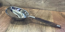 Load image into Gallery viewer, serving spoon-tableware-wood-steel-silver
