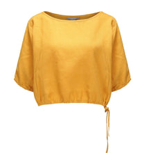 Load image into Gallery viewer, Lilly Pilly Mila Linen Top in Sunflower
