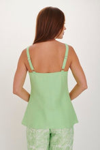 Load image into Gallery viewer, Thurlow Linen Cami in mint by Kamare
